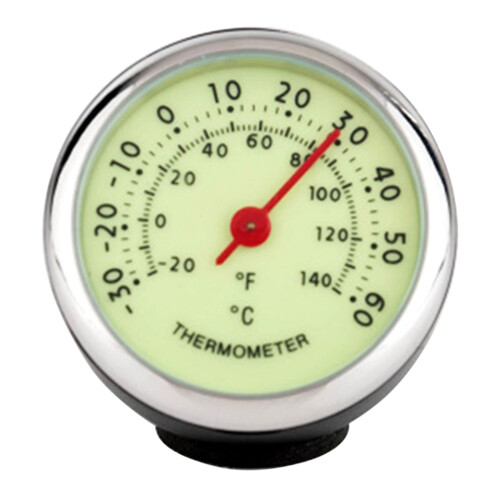 Small Round Thermometer Stick-on Temperature Gauge / F Display