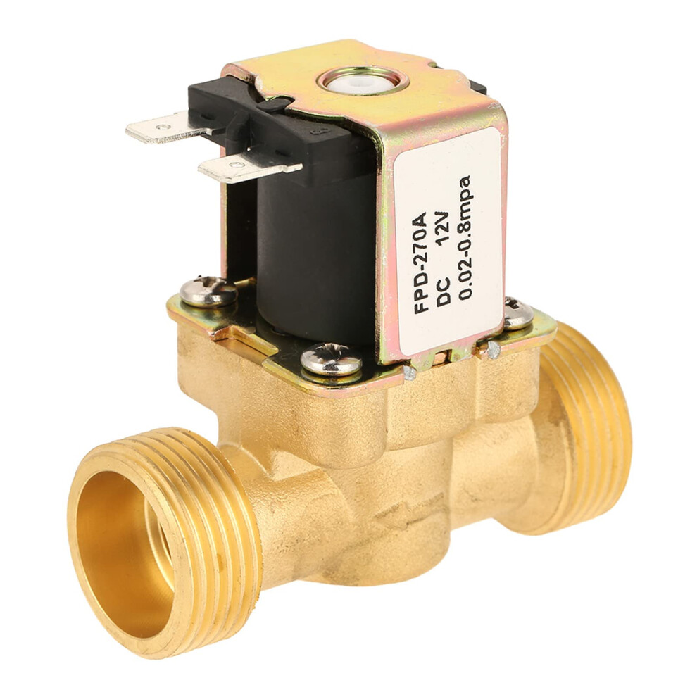 Dc12v G3/4 Brass Electric Solenoid Valve Normal Closed For Water Pipeline Systems, Durable And Reliable Performance 9084446789850