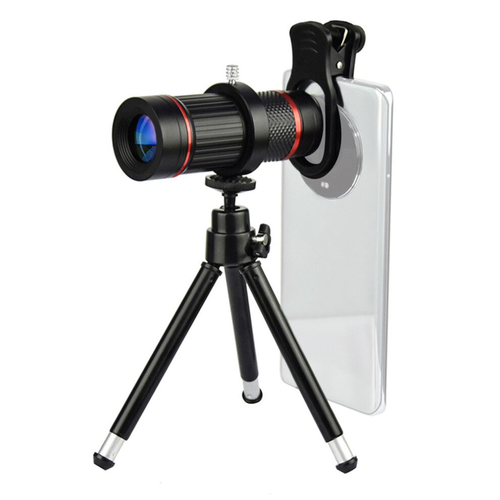 18X Telephoto Lens Kit With Mini Tripod & Cleaning Cloth For Wildlife & Sports Observation 7891347675593