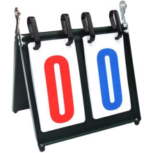 Basketball Scoreboard Double Digit Timer - Black Sports Competition Scoreboard with LED Display and Remote Control