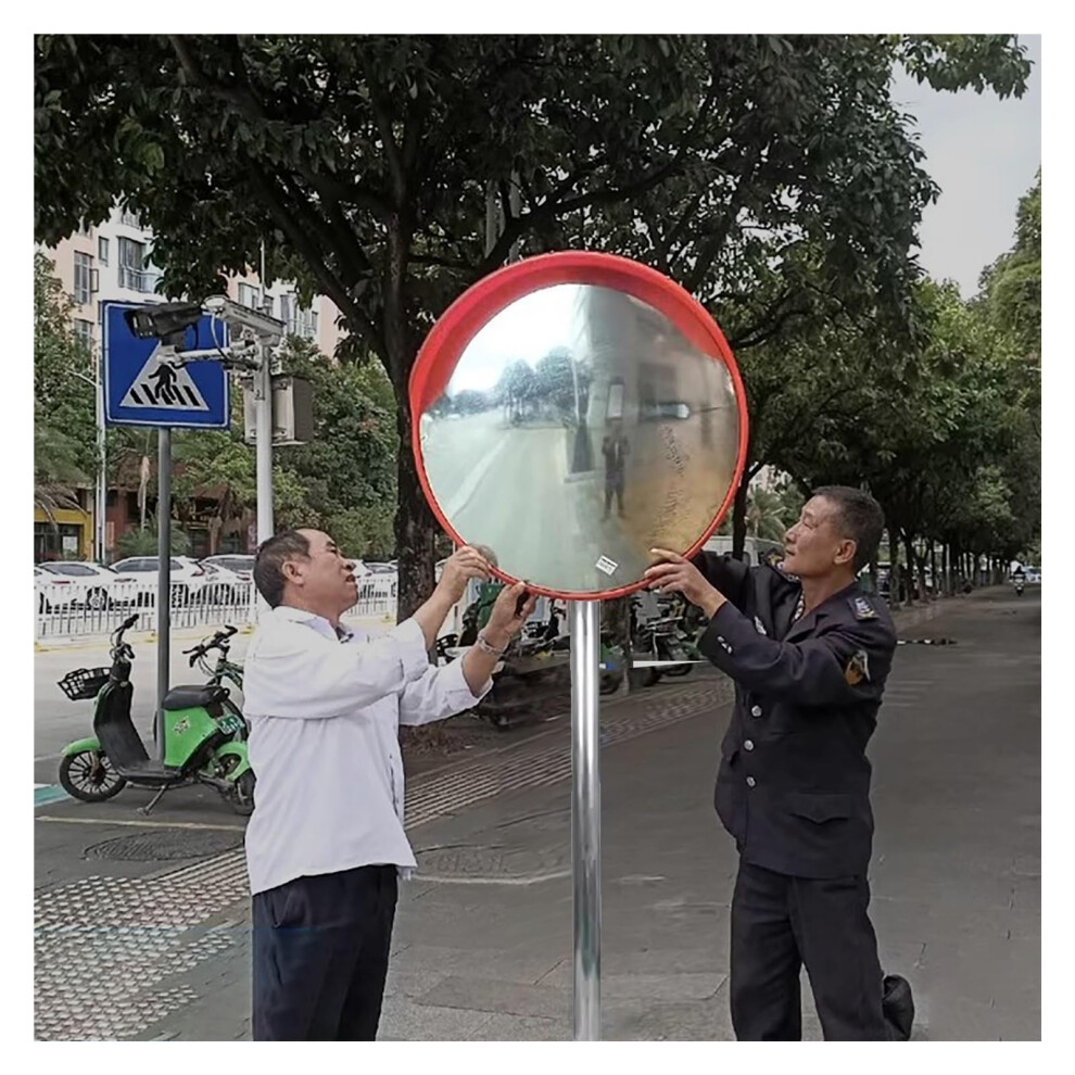 Convex Mirror Safety Security Traffic Mirror 18In Corner Blind Spot Mirror With Adjustable Bracket For Driveway Parking Lot 9016109710376