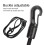Elastisches Nylon-Halsteil für Pferde mit Ganasche, 3m Zugleine 1