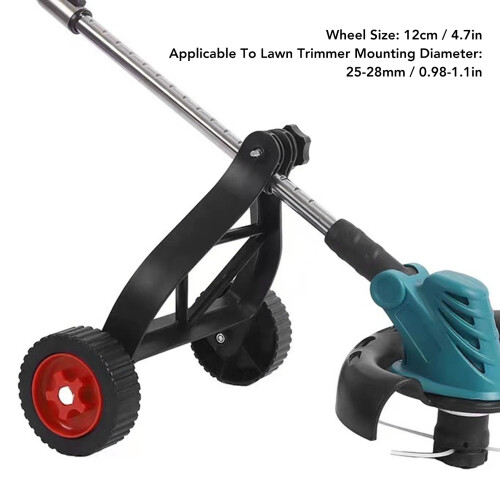 Lightweight ABS Trimmer Support Wheel for Accurate Lawn Edge Trimming 2