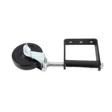 Spring Loaded 4in Gate Caster 330lbs, 360 Adjustable with Brake