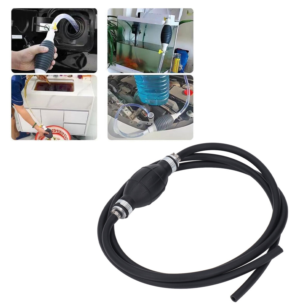 Manual 8Mm Fuel Transfer Pump Nbr Rubber Hose For Automotive & Marine 3631347685802