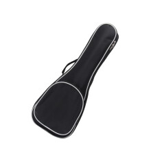 Oxford Cloth Small Guitar Bag with Pockets, Durable Black Storage for Accessories, Lightweight and Versatile Design