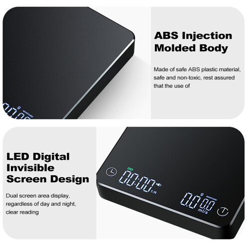 Wireless Display 5kg/0.1g USB Espresso Scale Precision for Coffee Lovers 2