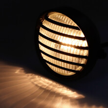 Universeller Motorrad-Scheinwerferdeckel 6 Zoll Rundgitter Objektiv 35W Halogenlampe