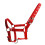 Equestrian Training Donkey Halter Adjustable with Rope for Large Sizes, Maximum Size, Red Color 1