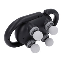 Handheld Deep Tissue Muscle Massage Gun 4 Heads 6 Modes 20 Levels Black