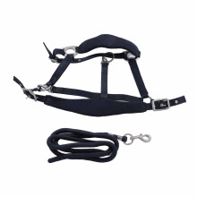 Horse Halter Set with 2m Leash, Adjustable, Navy Blue M