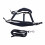 Horse Halter Set with 2m Leash, Adjustable, Navy Blue M 1