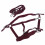 Wine Red Adjustable Horse Halter Set with 2m Leash for Training 9