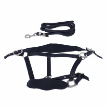 Horse Halter Set with 2m Leash, Adjustable, Navy Blue Small