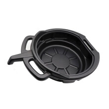 Oil Drain Pan Waste Engine Collector with Handle 16 Quart Durable Transmission Oil Drip Tray for Car Repair