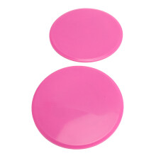 Professional Double-Sided Exercise Sliders, Pink, 17.8cm Diameter
