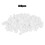 400Pcs White Silicone Adjustable Elastic Cord Buckles for Drawstring & Sewing 9