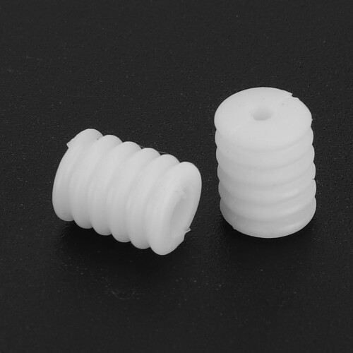 400Pcs White Silicone Adjustable Elastic Cord Buckles for Drawstring & Sewing 2