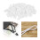 400Pcs White Silicone Adjustable Elastic Cord Buckles for Drawstring & Sewing 5