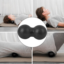 Mini-Peanut-Massageball EPP Faszien-Entspannung Akupunkturübungen Schwarz 32g