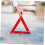 2pcs Foldable Emergency Roadside Safety Triangles, Reflective Night Visibility, Plastic Vehicle Warning Signs, Quick Setup 5