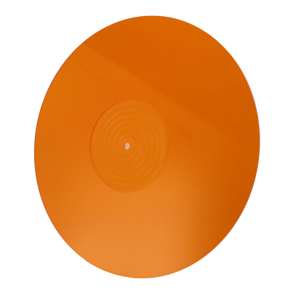 Acrylic Anti-Static Turntable Slipmat For Lp 12 Inch Records, Orange 7901347702066