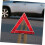 2pcs Foldable Emergency Roadside Safety Triangles, Reflective Night Visibility, Plastic Vehicle Warning Signs, Quick Setup 4