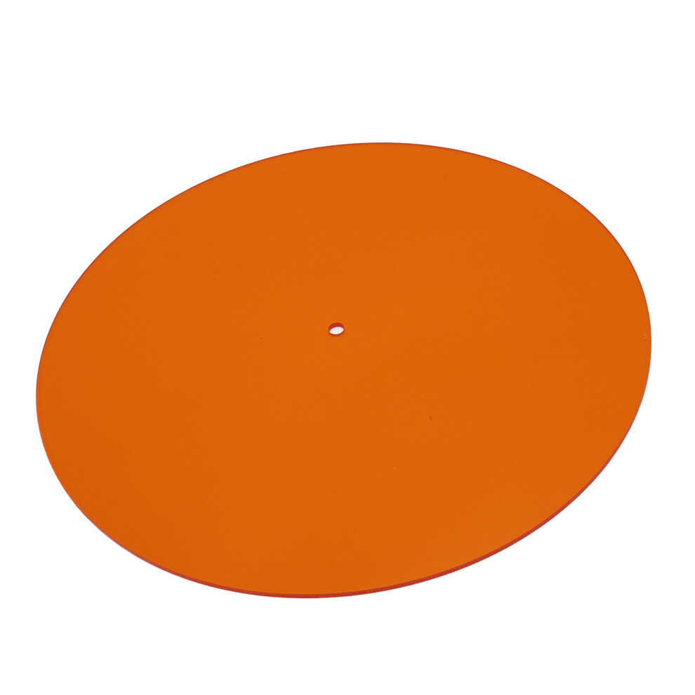 Acrylic Turntable Mat For Lp Records 12In Noise Reduction & Anti-Static Orange 6901347702326