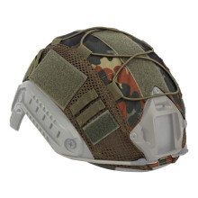 Helmet Cover Mesh For Outdoor Airsoft Paintball Gear, Grey ACU Style, Durable Fabric, Fits Standard Helmets