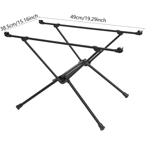 Foldable Camping Table Skateboard Base, Lightweight Portable Outdoor Table, Easy Setup, Compact Design for Travel 1