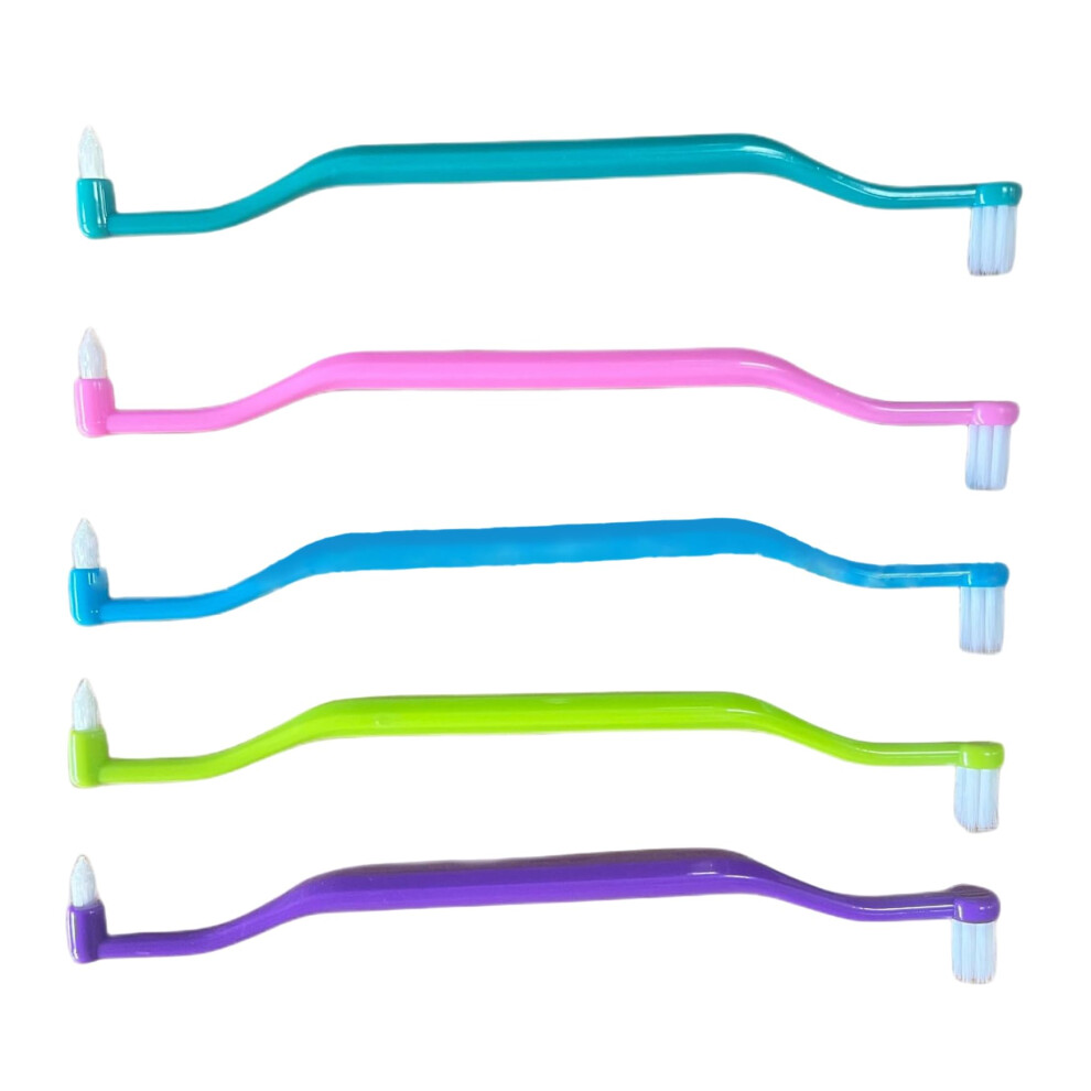 Braces Brush 6PCS Orthodontic Toothbrush Set, Soft Double Head Interdental Brush for Wisdom Teeth Cleaning