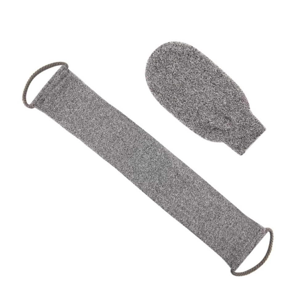 Bath Skin Scrubber Bamboo Fiber Exfoliating Mitt Body Exfoliator Glove for Gentle Skin Cleansing and Exfoliation