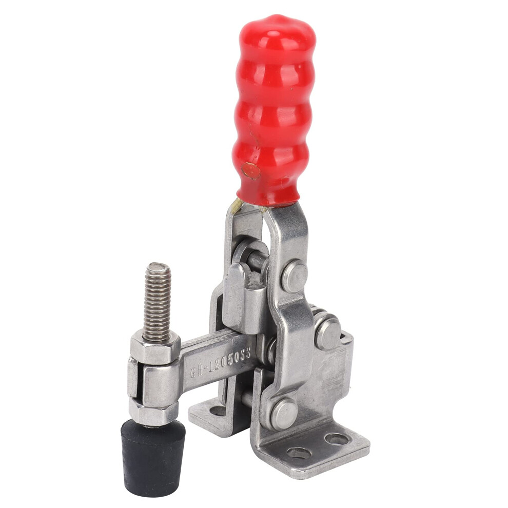 Toggle Clamp, Gh-12050Ss Stainless Steel Hold Down Clamp, 100Kg Horizontal Quick Release Latch, Durable Toggle Clamps 6447073518317