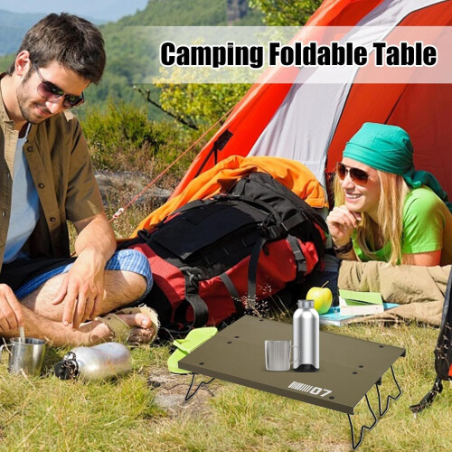 Mini Camping Table - Compact Portable Folding Table for Hiking Backpacking Beach Outdoor Use Quick Assembly Lightweight Design 1