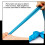 Elastic Bow Training Resistance Band 20lbs, 1540mm Blue Stretch 4