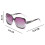 1 Pcs Polarized Square Sunglasses Sparkling Composite Shiny Frame And Square Glasses Case 5