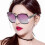1 Pcs Polarized Square Sunglasses Sparkling Composite Shiny Frame And Square Glasses Case 8