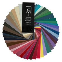 Summer Swatch Fan firmy Color Me Beautiful Spersonalizowany przewodnik po kolorach do wyboru odziezy, makijazu i akcesoriw Przenosny i kompaktowy 48