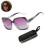 1 Pcs Polarized Square Sunglasses Sparkling Composite Shiny Frame And Square Glasses Case 1