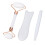 Jadestone Roller Massage Gua Sha Set Weiß 16