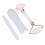Jadestone Roller Massage Gua Sha Set Weiß 13