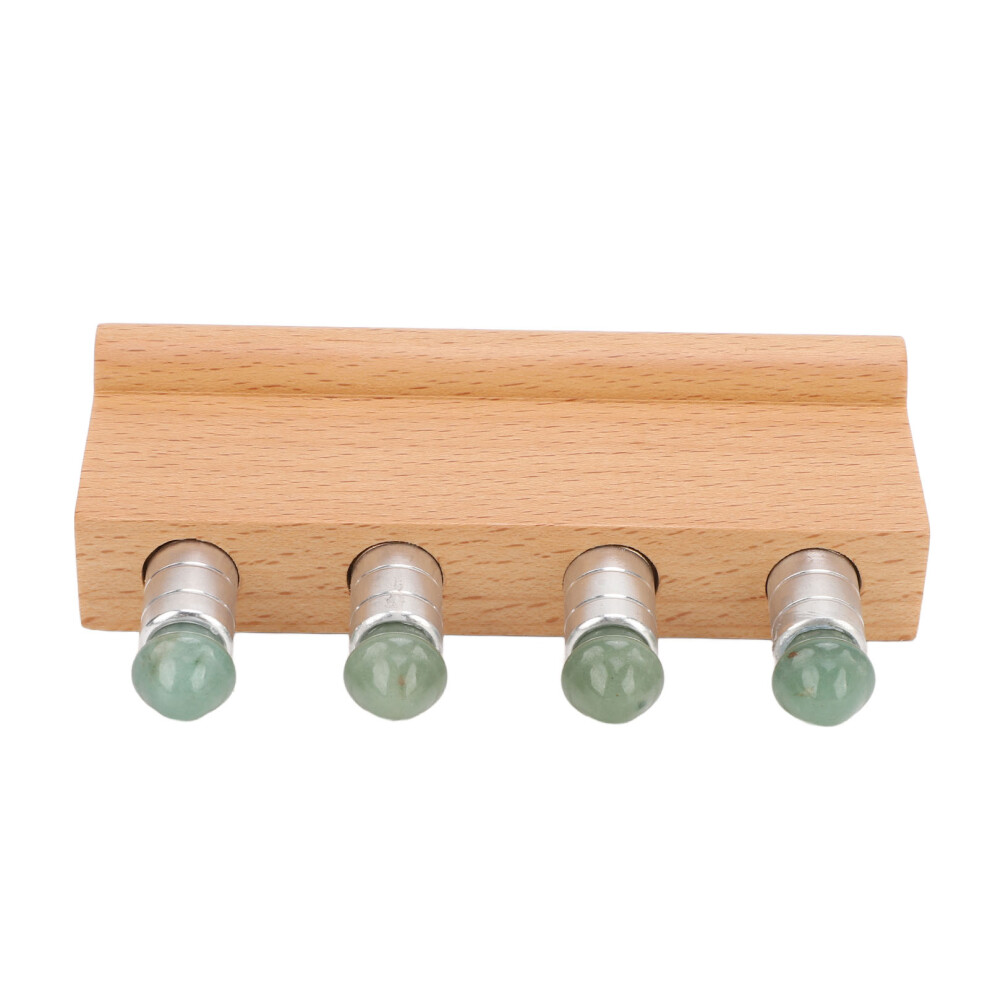 Jadestone Scraping Massage Comb with 4 Heads for Face & Scalp