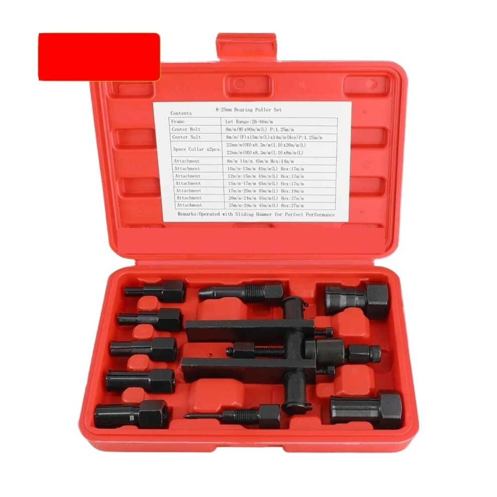 Bearing Puller 10-Piece Set For Motorcycle Internal Bearing Removal Kit With Box 9084446791426