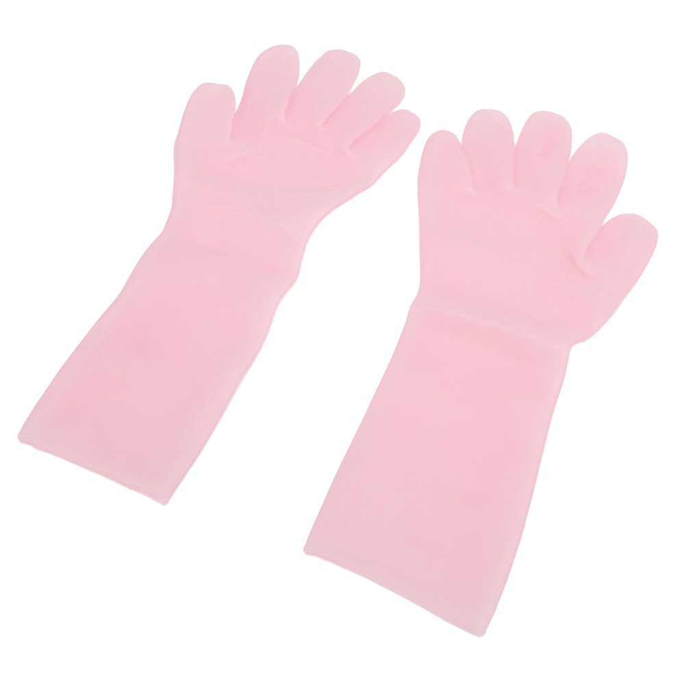 Silicone Moisturizing Gloves Pink, Hydrating Hand Mask for Dry Skin