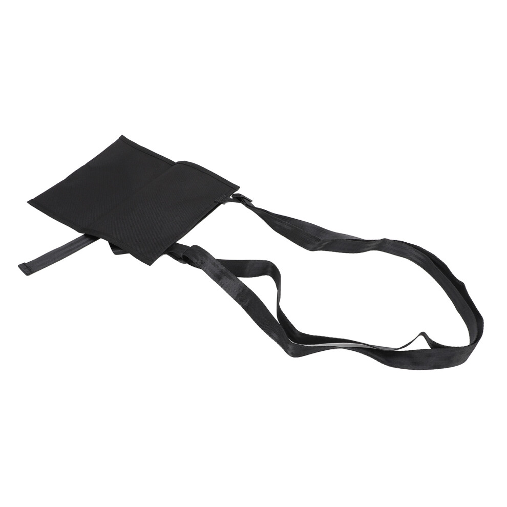Portable Black Oxford Urine Drainage Bag Holder with Adjustable Strap