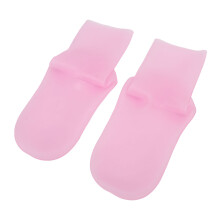 Silikon Feuchtigkeits-Socken gegen rissige Füße Anti-Rutsch Pediküre L Pink