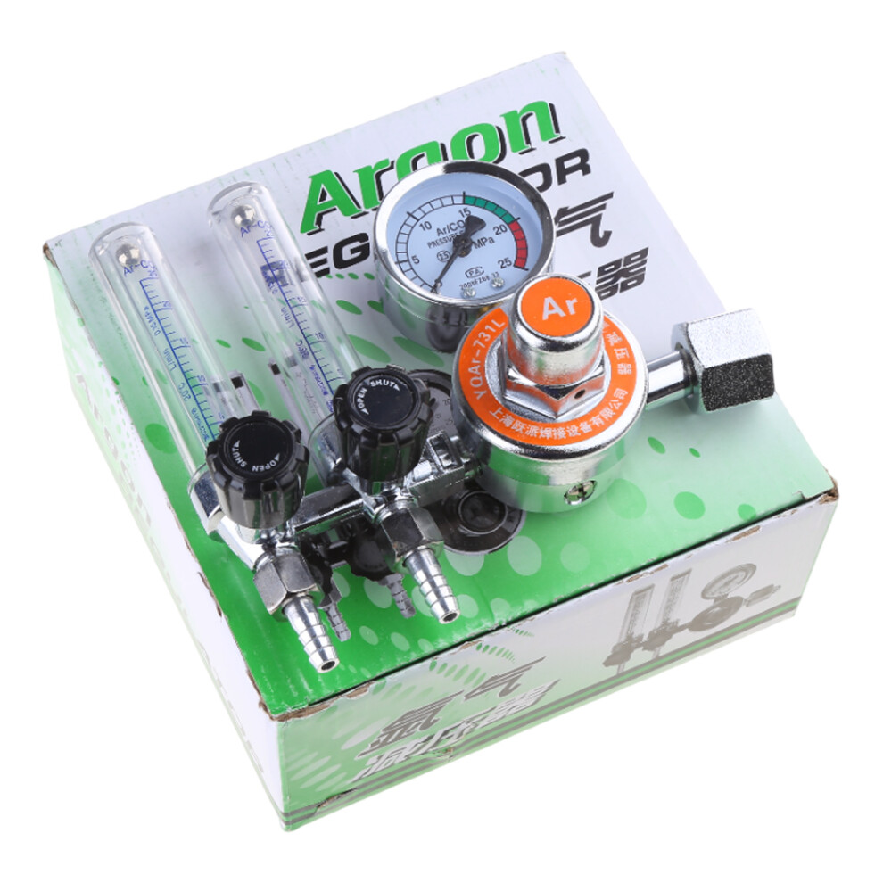 Dual Tube Argon Regulator Gas Flowmeter For Welding Machines 7754000090464