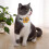Cat Pet Collar with Bell Pendant Bow Tie(yellow) 2