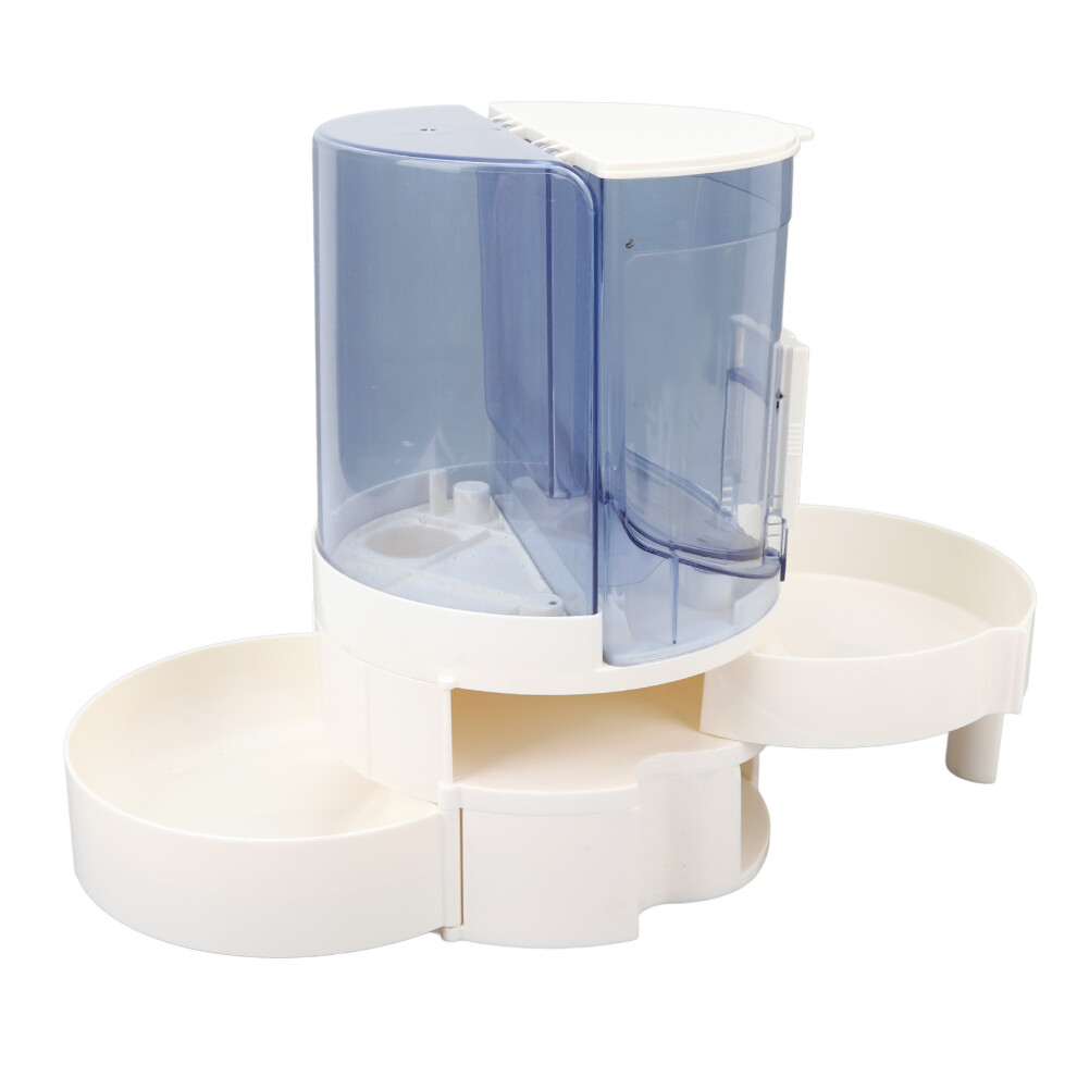 Double Layer Automatic Pet Feeder with Water Dispenser â 25x17cm, Light Blue-image-OPC-PKD8TC9-NEW