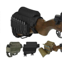 Black Tactical Multifunctional Bullet Bag Outdoor Army Camouflage Nylon Cs Field Expansion Cheek Support Bag Accessory Bag